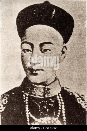 Kaiser Guangxu (1871 – 1908), geboren Aisin-Gioro Lifei, 11. Kaiser der Qing-Dynastie und 9. Qing-Kaiser von Regel China, Portrait, ca. 1895 Stockfoto