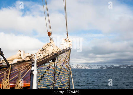 Segelschiff Oosterschelde in antarktischen Gewässern Stockfoto