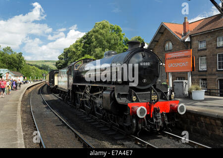 Grosmont Station auf den North York Moors Railway. Stockfoto