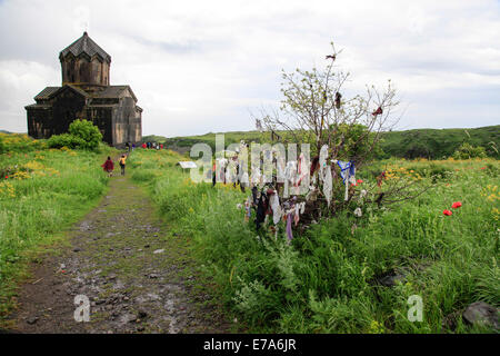 Vahramashen Kirche (auch gemeinhin als Surb Astvatsatsin oder die Kirche Amberd), Provinz Aragatsotn, Armenien Stockfoto