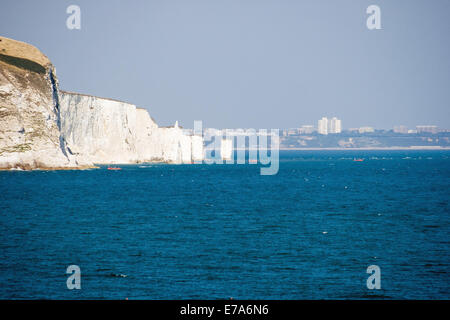 Alten harry Rock gesehen von Swanage in Dorset, Großbritannien Stockfoto