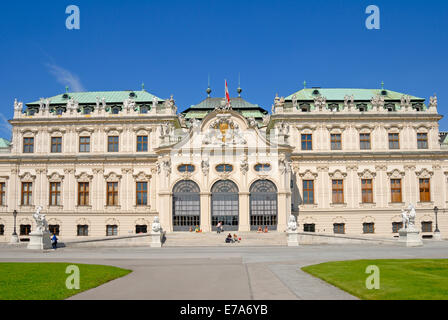 Wien, Österreich. Oberes Belveder und österreichische Gallerie (obere Belvedere und der österreichischen Kunst-Galerie) Stockfoto