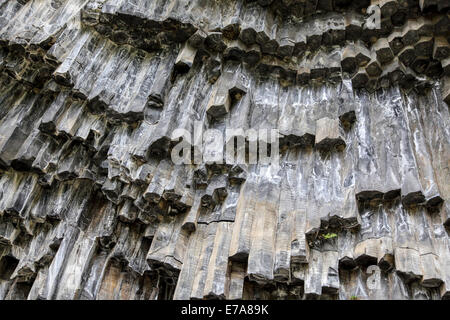 Basalt Säulen Felsformationen, ("Sinfonie der Steine"), Garni Schlucht, Armenien Stockfoto