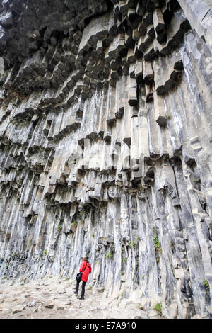 Basalt Säulen Felsformationen, ("Sinfonie der Steine"), Garni Schlucht, Armenien Stockfoto