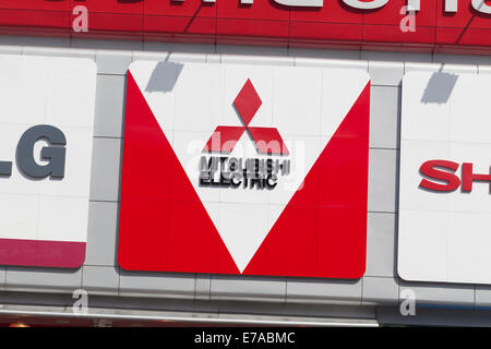 Mitsubishi electric Zeichen Stockfoto