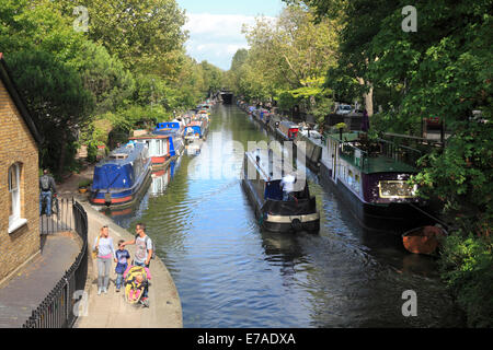 Regents Canal bei "Kleines Venedig" in London Stockfoto