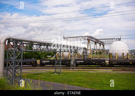 Ein Industriekomplex in Kingsport, Tennessee Stockfoto