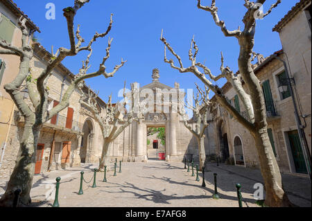 Tor der Kartäuser Kloster Chartreuse du Val de Benediction, Villeneuve-Lès-Avignon, Gard, Languedoc-Roussillon Stockfoto