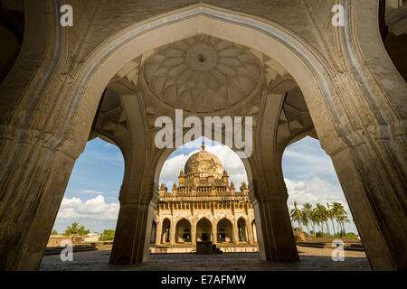 Ibrahim Rauza, Grab von Ibrahim Adil Shah II, Bijapur, Karnataka, Indien Stockfoto