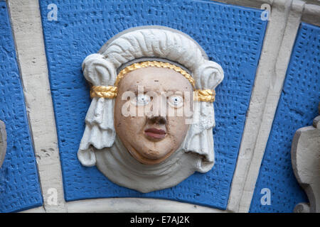 Renaissance-Portal, Gewandhaus, Altstadt Marktplatz, Brunswick, Niedersachsen, Deutschland, Europa, Stockfoto