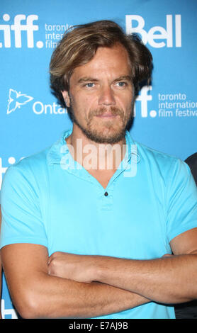 Toronto, Kanada. 09. Sep, 2014. Schauspieler Michael Shannon stellt bei dem Fototermin 99 Häuser während der 39. Toronto International Film Festival (TIFF) in Toronto, Kanada, 9. September 2014. Foto: Hubert Boesl - NO-Draht-SERVICE-/ Dpa/Alamy Live News Stockfoto