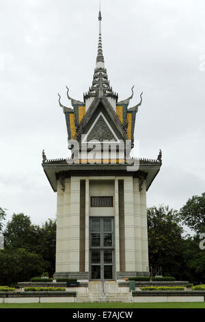 Die Choeung Ek-Genozid-Denkmal in der Nähe von Phnom Penh, Kambodscha. Stockfoto