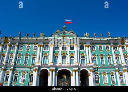 Winterpalast (1764), Gehäuse, Hermitage, Palais, Sankt Petersburg, Russland, Europa Stockfoto