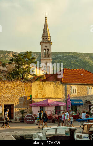 Hafen in Jelsa, Insel Hvar, Kroatien Stockfoto