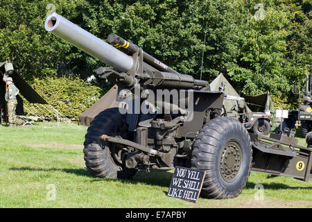 155 mm Haubitze M114 Stockfoto