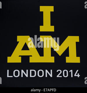 London, UK. 11. September, 2014. Invictus Games, Tag 1. Leichtathletik von Lee Valley Leichtathletik Zentrum. Logo der Spiele Credit: Action Plus Sport/Alamy Live News Stockfoto