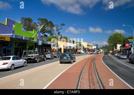 Bucht der Inseln Vintage Railway in der Stadt Kawakawa, Nordinsel, Neuseeland. Stockfoto