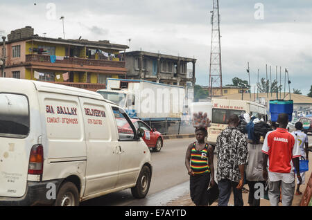 Straßen von Freetown, Sierra Leone Stockfoto