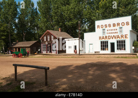 Elk203-5347 Kanada, Alberta, Edmonton, Fort Edmonton, 1885-Straße Stockfoto