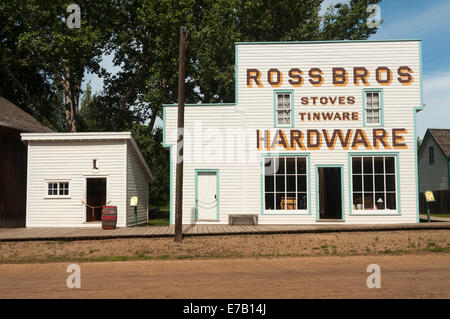 Elk203-5349 Kanada, Alberta, Edmonton, Fort Edmonton, 1885-Straße Stockfoto