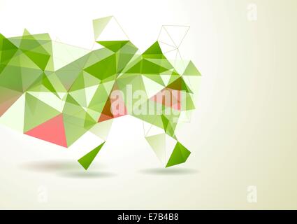 Hellen geometrischen Vektor Hintergrund. Tech-design Stockfoto
