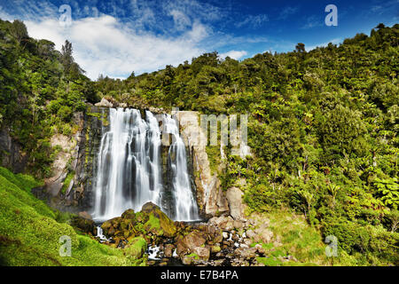 Marokopa Falls, Nordinsel, Neuseeland Stockfoto