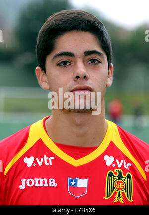 Chile-Fußball-Liga Serie A / (Union Espanola) - Dante Martinez Stockfoto