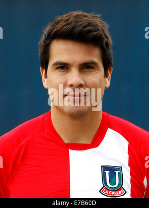 Chile-Fußball-Liga Serie A / (Deportes Union La Calera) - Jorge Aguilar Stockfoto