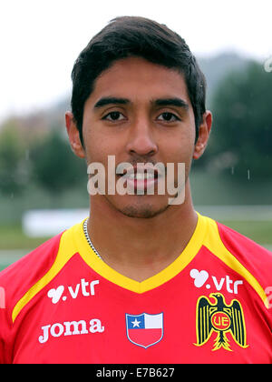 Chile-Fußball-Liga Serie A / (Union Espanola) - Matias Navarrete Stockfoto