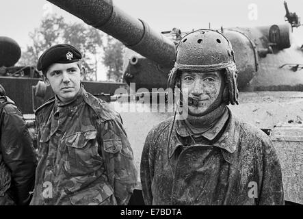 Italienische Armee, Centauro gepanzerte Brigade, Leopard Panzer (1984) Stockfoto