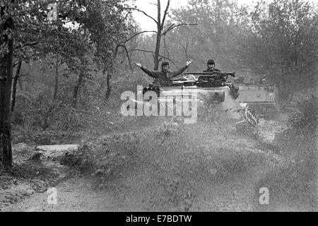 Italienische Armee, Centauro gepanzerte Brigade, Leopard Panzer (1984) Stockfoto