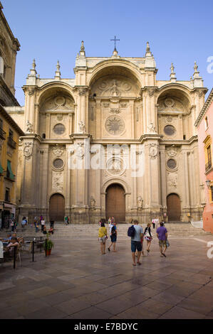 Kathedrale von Granada oder die Kathedrale von der Menschwerdung, Plaza Pasiegas, Granada, Andalusien, Spanien Stockfoto