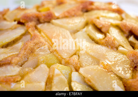 Tarte Tatin mit Äpfeln. Apple Pie. Close-up Stockfoto