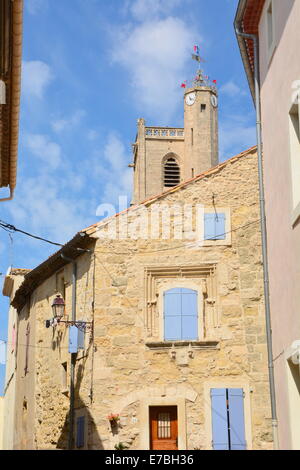 Capestang alten französischen Dorf Canal du Midi Languedoc Roussillon Frankreich Stockfoto