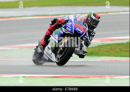 Misano Adriatico Rimini, Italien. 12. Sep, 2014. San Marino. MotoGP. San Marino Grand Prix-Praxis. Jorge Lorenzo (Movistar Yamaha) während der Freepractice Sitzungen. Bildnachweis: Aktion Plus Sport/Alamy Live-Nachrichten Stockfoto