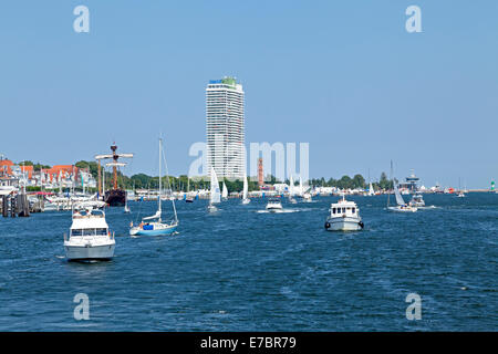 Boote am ´Travemuender Woche´, Travemünde, Schleswig-Holstein, Deutschland Stockfoto