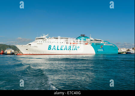 Balearia Fähre, Ibiza, Balearen, Spanien, Mittelmeer, Europa Stockfoto