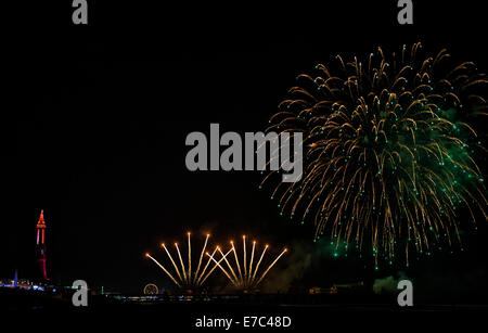 Welt Feuerwerk Meisterschaften in Blackpool, Lancashire Stockfoto