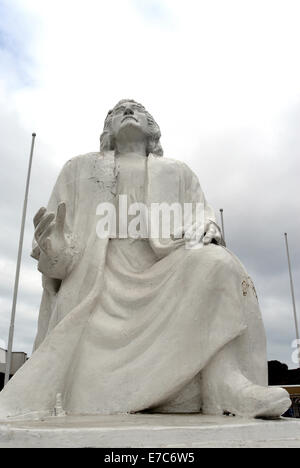 Christofer Colomb Statue Valparaiso Chile Stockfoto