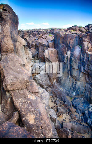 Die fossilen fällt eine geologische Besonderheit, befindet sich in der Coso Range in Kalifornien in den Vereinigten Staaten. Stockfoto