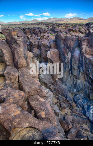 Die fossilen fällt eine geologische Besonderheit, befindet sich in der Coso Range in Kalifornien in den Vereinigten Staaten. Stockfoto