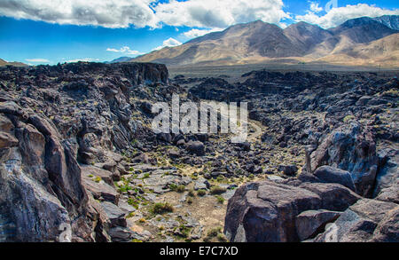 Die fossilen fällt eine geologische Besonderheit, befindet sich in der Coso Range in Kalifornien in den Vereinigten Staaten. Stockfoto