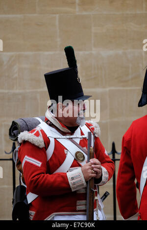 Jane Austen Grand Regency kostümiert Promenade am Bad 13. September 2014 Stockfoto