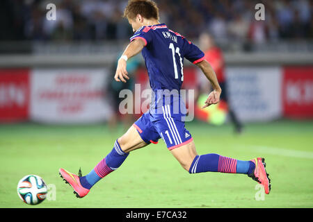 Kanagawa, Japan. 9. September 2014. Yoichiro Kakitani (JPN) Fußball: Kirin Challenge Cup 2014 match zwischen Japan 2-2 Venezuela im Nissan-Stadion in Kanagawa, Japan. © Kenzaburo Matsuoka/AFLO/Alamy Live-Nachrichten Stockfoto