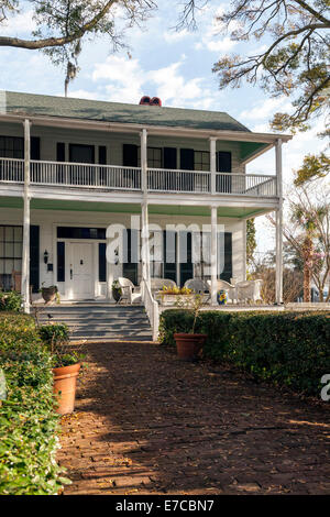 Lesesne House (1860) am Centre Street im historischen Viertel von Fernandina Beach ist eines der ältesten Häuser auf Amelia Island. Stockfoto