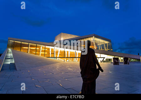 Das Opernhaus in Oslo, Norwegen. Operahuset Stockfoto