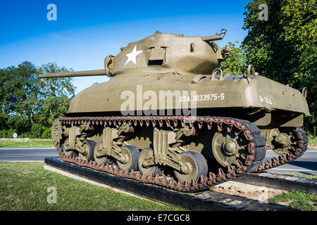 Frankreich Normandie, Colleville, Overlord Museum & tank Stockfoto