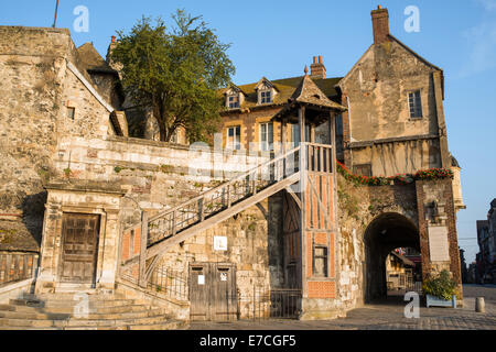 alten Hafen der Stadt Honfleur, Normandie, Frankreich Stockfoto