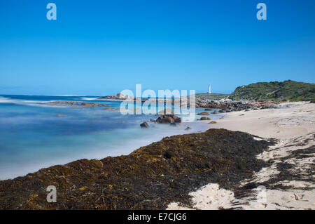 Die Cape Leeuwin Lighthouse ist ein Leuchtturm befindet sich auf der Landzunge des Cape Leeuwin in Western Australia Stockfoto