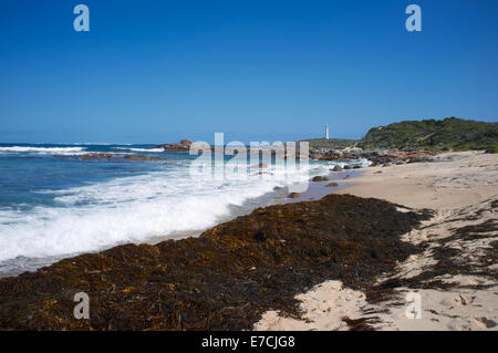 Die Cape Leeuwin Lighthouse ist ein Leuchtturm befindet sich auf der Landzunge des Cape Leeuwin in Western Australia Stockfoto